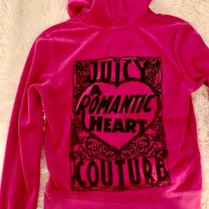 Juicy couture hot pink jacket hoodie